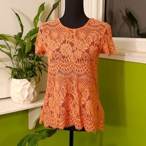 3/$15 Maurices Lacy Dusty Rose Blouse